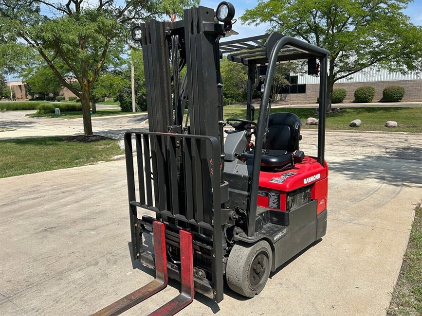 Raymond red forklift