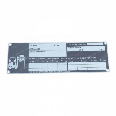 CLARK 2773408 NAMEPLATE