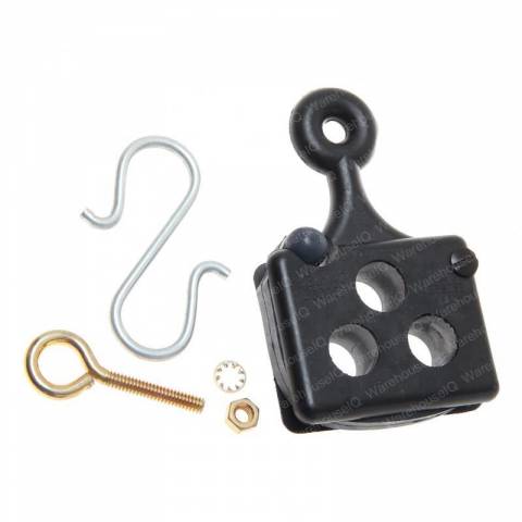 CROWN 300038-001 GROMMET- 3-HOLE*RUBBER W/HDWR