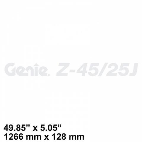 GENIE 62926GT AND 62926 DECAL COSMETIC GENIE Z-45/25J
