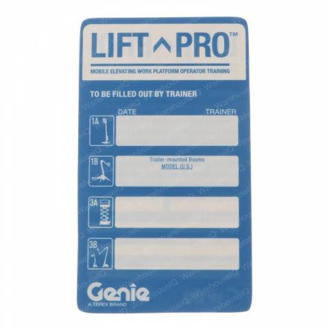 GENIE 76755GT AND 76755 CARD AERIAL TRAINER BLUE