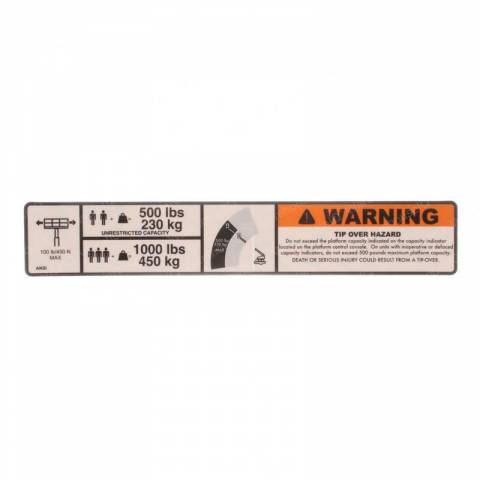 JLG 1704096 DECAL - DUAL CAP