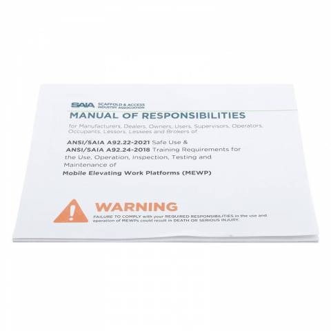 JLG  MANUAL - ANSI A92.22-A92.24