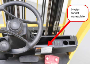 How to find Hyster forklift serial numbers