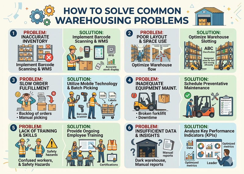 How to Solve Common Warehousing Problems