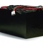 forklift battery charger for a battery in a lift truck