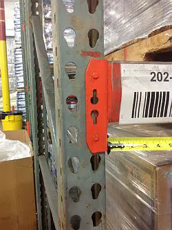 Interlake old style key hole design pallet rack