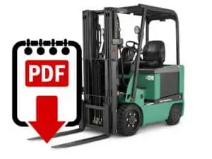 Mitsubishi Forklift Repair Manuals for FBC15N Series