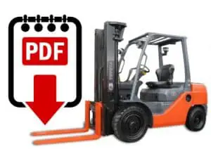 Forklift Repair Manuals for Toyota 8FGU15 Series