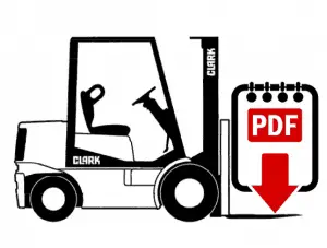 Clark GPX25E Forklift Parts and Repair Manual