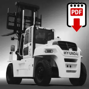 Hyundai 110D-7E Forklift Operation, Parts and Repair Manual PDF